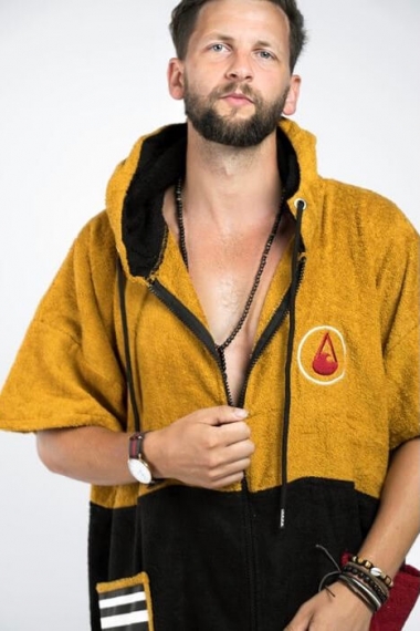 WAVE HAWAII  LIETUVOJE | GOBTUVAS  - RANKŠLUOSTIS - PONČAS  | Zipper Poncho Dusty Gobtuvas|Surfwax Surf stiliaus apranga