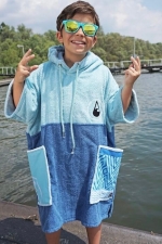 WAVE HAWAII LIETUVOJE | GOBTUVAS  - RANKŠLUOSTIS - PONČAS  | Bamboo Kids Poncho Maxi Gobtuvas|Surfwax Surf stiliaus apranga