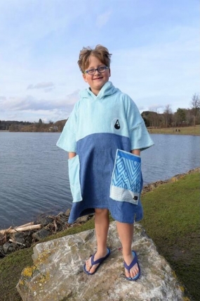 WAVE HAWAII LIETUVOJE | GOBTUVAS  - RANKŠLUOSTIS - PONČAS  | Bamboo Kids Poncho Maxi Gobtuvas|Surfwax Surf stiliaus apranga