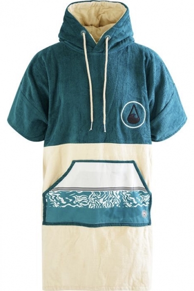 WAVE HAWAII Poncho Petrol Gobtuvas - Rankšluostis - Pončas | Surfwax Surf stiliaus aprangos parduotuvė nuo 2010