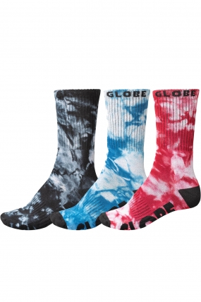 Globe All Tied Up Sock 3 Pack Kojinės| Surfwax Surf stiliaus aprangos parduotuvė nuo 2010