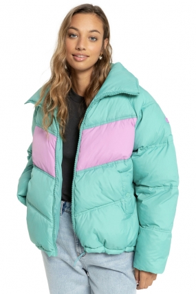 Billabong Winter Paradise Puffer Jacket | Moteriška Striukė|Surfwax Surf stiliaus aprangos parduotuvė nuo 2010