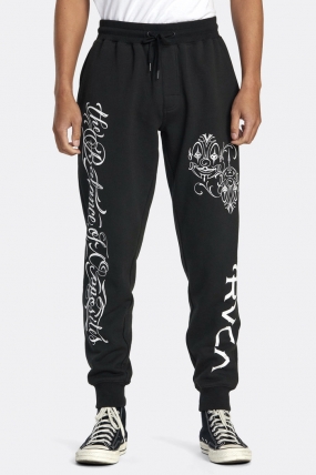 Rvca Mister Cartoon Tracksuit Pant| Vyriškos Kelnės| Surfwax Surf stiliaus aprangos parduotuvė nuo 2010