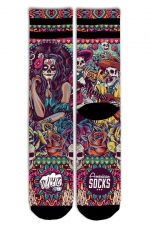 American Socks Día De Los Muertos Kojinės| Surfwax Surf stiliaus aprangos parduotuvė nuo 2010