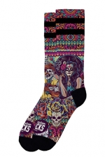 American Socks Día De Los Muertos Kojinės| Surfwax Surf stiliaus aprangos parduotuvė nuo 2010