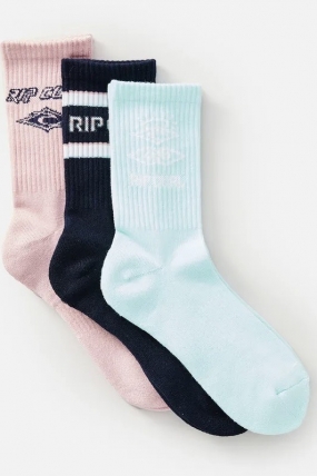 RipCurl Icons Of Surf 3 Pack Sock| Surfwax Surf Clothing shop since 2010