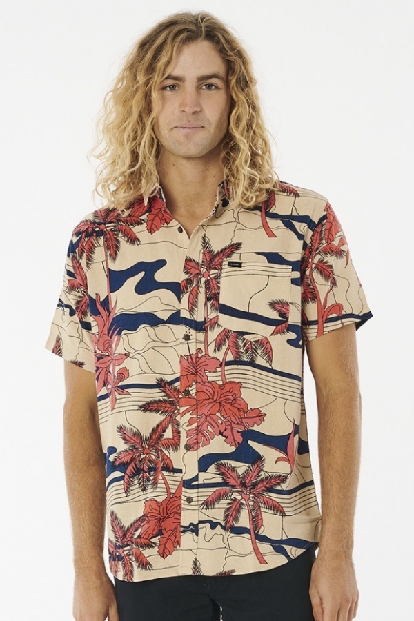RipCurl| Barrel Killa Short Sleeve Shirt| Vyriški Marškinėliai|Surfwax Surf stiliaus aprangos parduotuvė nuo 2010