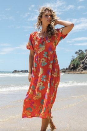 SURFWAX |  Billabong True Romance Dress for Women |Lengva vasariška moteriška  viskozės suknelė 