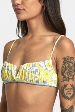 Rvca Freya Shirred Bikini Top For Women| Surfwax Surf Clothing shop since 2010