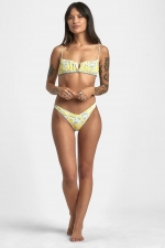 Rvca Freya Shirred Bikini Top For Women| Surfwax Surf Clothing shop since 2010