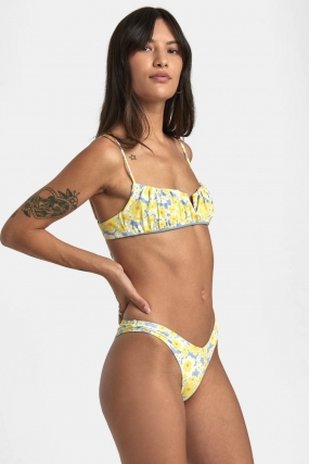 Rvca Freya Shirred Bikini Top For Women| Surfwax Surf Clothing shop since 2010
