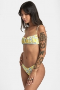 Rvca Freya Shirred Bikini Top For Women| Surfwax Surf Clothing shop since 2010