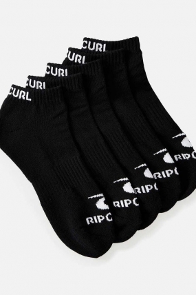 RipCurl Brand Ankle 5 Pack Kojines| Surfwax Surf stiliaus aprangos parduotuvė nuo 2010