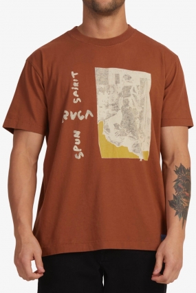 Rvca Spun Collage T-Shirt For Men | Surfwax Surf Clothing shop since 2010