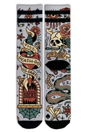American Socks Till Death Do Us Part Kojinės | Surfwax Surf stiliaus aprangos parduotuvė nuo 2010