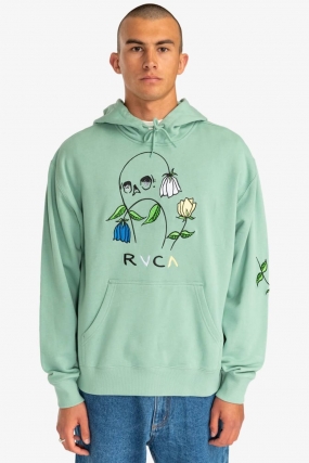 Rvca Flower Skull Hoodie For Men|Surfwax Surf Clothing shop since 2010