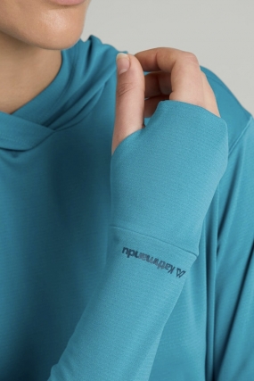 Kathmandu SUN-Stopper Women’s Hooded Long Sleeve Top| Likra| Surfwax Surf stiliaus aprangos parduotuvė nuo 2010