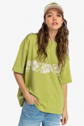 Billabong Make It Tropical Top| Moteriški Marškinėliai| Surfwax Surf stiliaus aprangos parduotuvė nuo 2010
