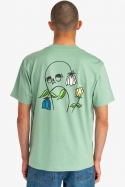 Rvca Flower Skull Vyriški Marškinėliai|Surfwax Surf stiliaus aprangos parduotuvė nuo 2010| Laisvalaikio Apranga
