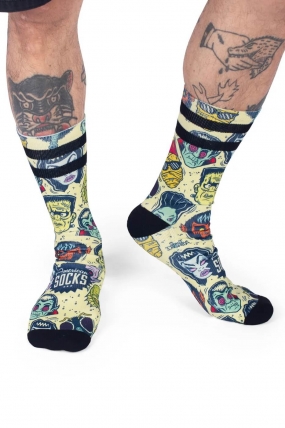 American Socks Villains Kojinės| Surfwax Surf stiliaus aprangos parduotuvė nuo 2010