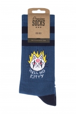 American Socks Hell No Kitty Kojinės| Surfwax Surf stiliaus aprangos parduotuvė nuo 2010