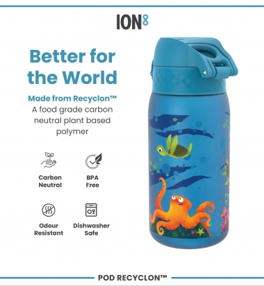 Ion8 Leak Proof Kids Water Bottle, Bpa Free, 350ml | Surfwax Surf Clothing shop since 2010