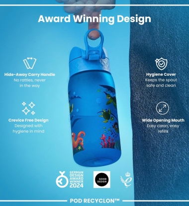 Ion8 Leak Proof Kids Water Bottle, Bpa Free, 350ml | Surfwax Surf Clothing shop since 2010
