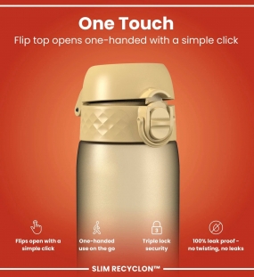 Ion8 Leak Proof Slim Water Bottle, Bpa Free, 500ml | Sandari, Higieniška Gertuvė |