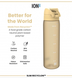 Ion8 Leak Proof Slim Water Bottle, Bpa Free, 500ml | Sandari, Higieniška Gertuvė |