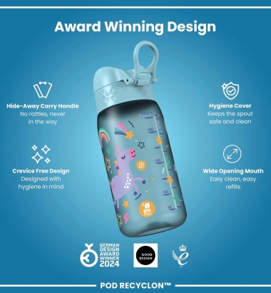 Ion8 Leak Proof Kids Water Bottle, Bpa Free, 350ml | Surfwax Surf Clothing shop since 2010