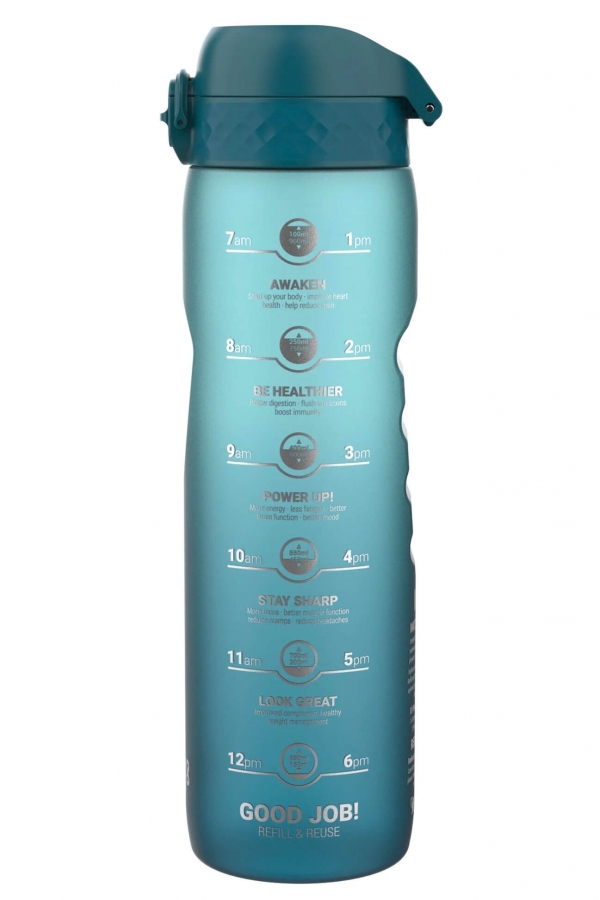 Ion8 Leak Proof 1 Litre Sports Water Bottle, Bpa Free, Motivator 1000ml | Sandari, Higieniška Gertuvė |