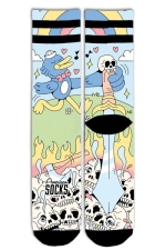 American Socks | Cute Chaos Drėgmę Sugeriančios Kojinės| Surfwax Surf stiliaus aprangos parduotuvė nuo 2010