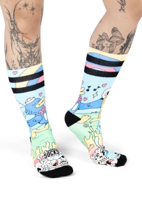 American Socks | Cute Chaos Drėgmę Sugeriančios Kojinės| Surfwax Surf stiliaus aprangos parduotuvė nuo 2010