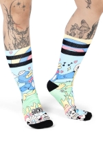 American Socks | Cute Chaos Drėgmę Sugeriančios Kojinės| Surfwax Surf stiliaus aprangos parduotuvė nuo 2010