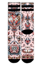 American Socks Feline Hearts | Surfwax Surf Clothing shop since 2010