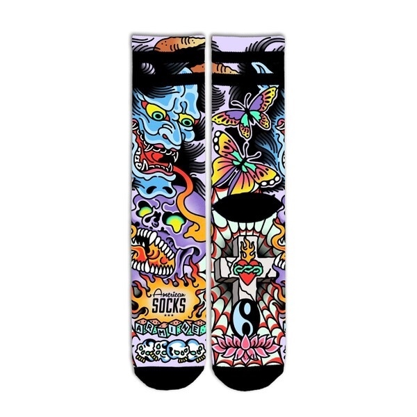 American Socks | Hannya Drėgmę Sugeriančios Kojinės| Surfwax Surf stiliaus aprangos parduotuvė nuo 2010