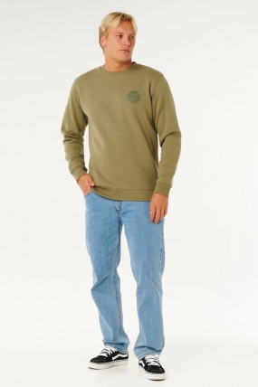 RipCurl Wetsuit Icon Crew Fleece| Surfwax Surf Clothing shop since 2010