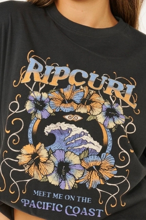 Ripcurl Pacific Coast Heritage Tee| Moteriška vasariška palaidinė| Surfwax Surf stiliaus aprangos parduotuvė nuo 2010