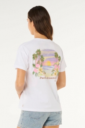 Ripcurl Poolside Tee| Summer T-Shirt for Women | Surfwax Surf Clothing shop since 2010