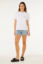 Ripcurl Poolside Tee| Moteriška vasariška palaidinė| Surfwax Surf stiliaus aprangos parduotuvė nuo 2010