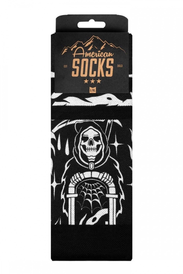 American Socks | Death's Door Slidinėjimo Kojinės | Surfwax Surf stiliaus aprangos parduotuvė nuo 2010 | Slidinėjimo Apranga