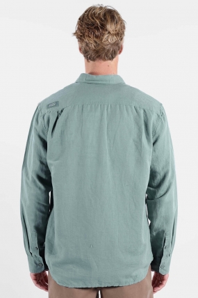 Oxbow LINEN Long Sleeve Summer Shirt For Men| Surfwax Surf Clothing shop since 2010