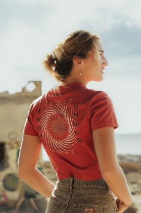 Oxbow RADIATE T-Shirt for Women|Surfwax Surf Clothing shop since 2010| Crop Top