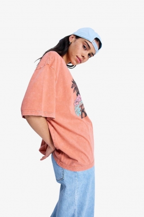 Roxy Talloversize Washed T-Shirt For Women| Surfwax Surf Clothing shop since 2010