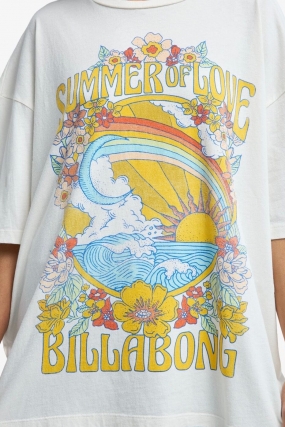 Billabong Summer Of Love| Moteriški Marškinėliai| Surfwax Surf stiliaus aprangos parduotuvė nuo 2010| Vasariška Palaidinė