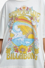 Billabong Summer Of Love| Moteriški Marškinėliai| Surfwax Surf stiliaus aprangos parduotuvė nuo 2010| Vasariška Palaidinė