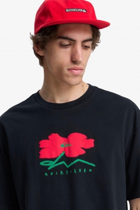Quiksilver Structured Flower T-Shirt| Surf Stiliaus Marškinėliai Vyrams| Surfwax Surf stiliaus aprangos parduotuvė nuo 2010