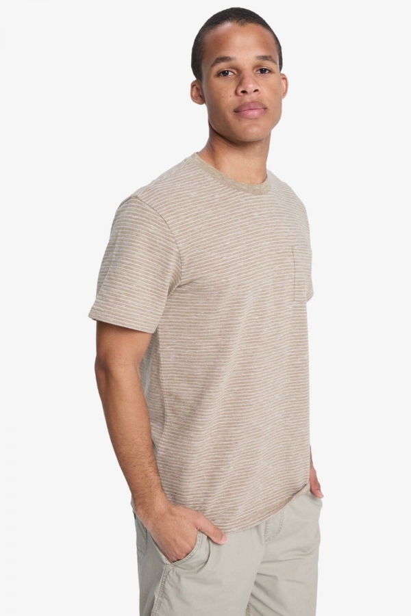 Quiksilver Lopaz Striped T-Shirt| Vasariški Surf Marškinėliai Vyrams| Surfwax Surf stiliaus aprangos parduotuvė nuo 2010