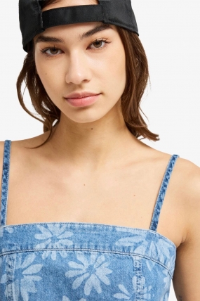 Roxy Dreamy Daze Blue Denim Dress For Women| Surfwax Surf Clothing shop since 2010
