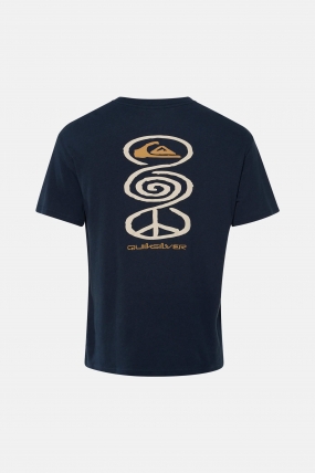 Quiksilver Harmony Spiral T-Shirt| Vasariški Surf Marškinėliai Vyrams| Surfwax Surf stiliaus aprangos parduotuvė nuo 2010